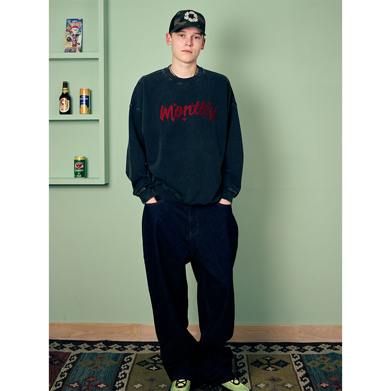 MONTLEY(モーレー)/ LOGO VINTAGE CREW SWEAT -3.COLOR-