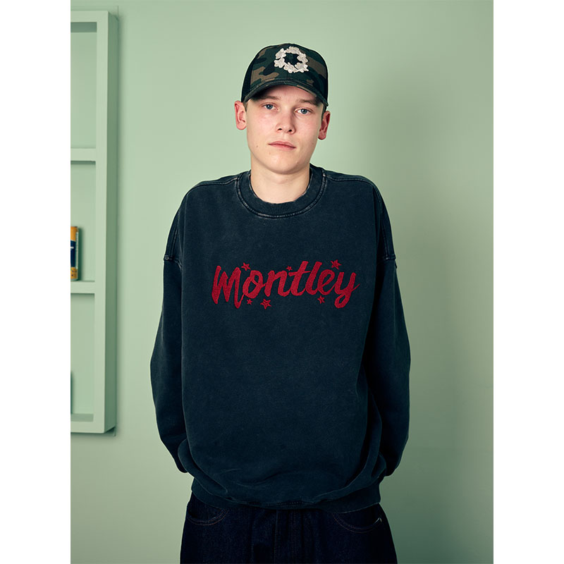MONTLEY(モーレー)/ LOGO VINTAGE CREW SWEAT -3.COLOR-