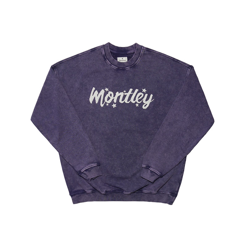 MONTLEY(モーレー)/ LOGO VINTAGE CREW SWEAT -3.COLOR-(PURPLE)