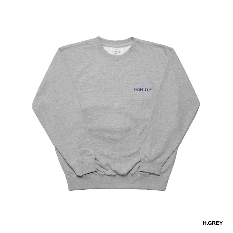 MONTLEY(モーレー)/ CIRCLE FLOWER PILE CREW SWEAT -3.COLOR-