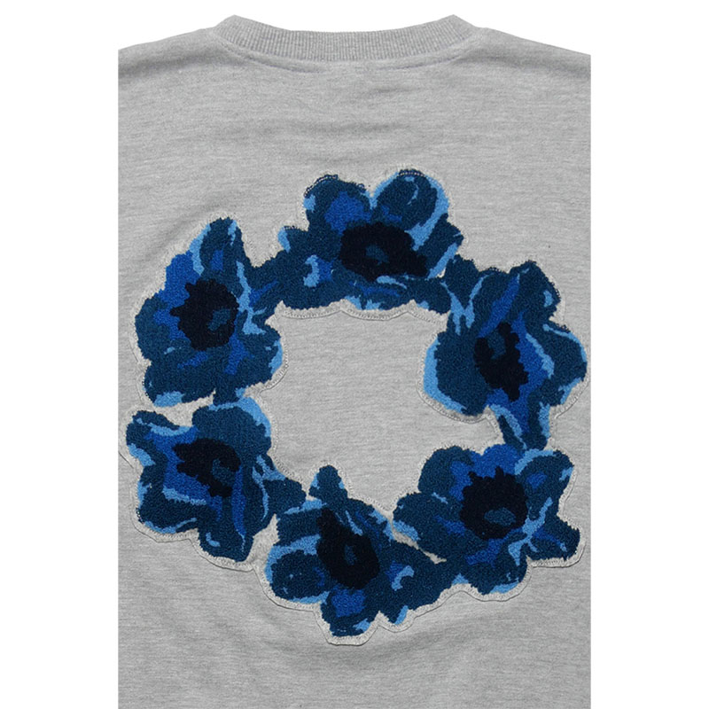 MONTLEY(モーレー)/ CIRCLE FLOWER PILE CREW SWEAT -3.COLOR-