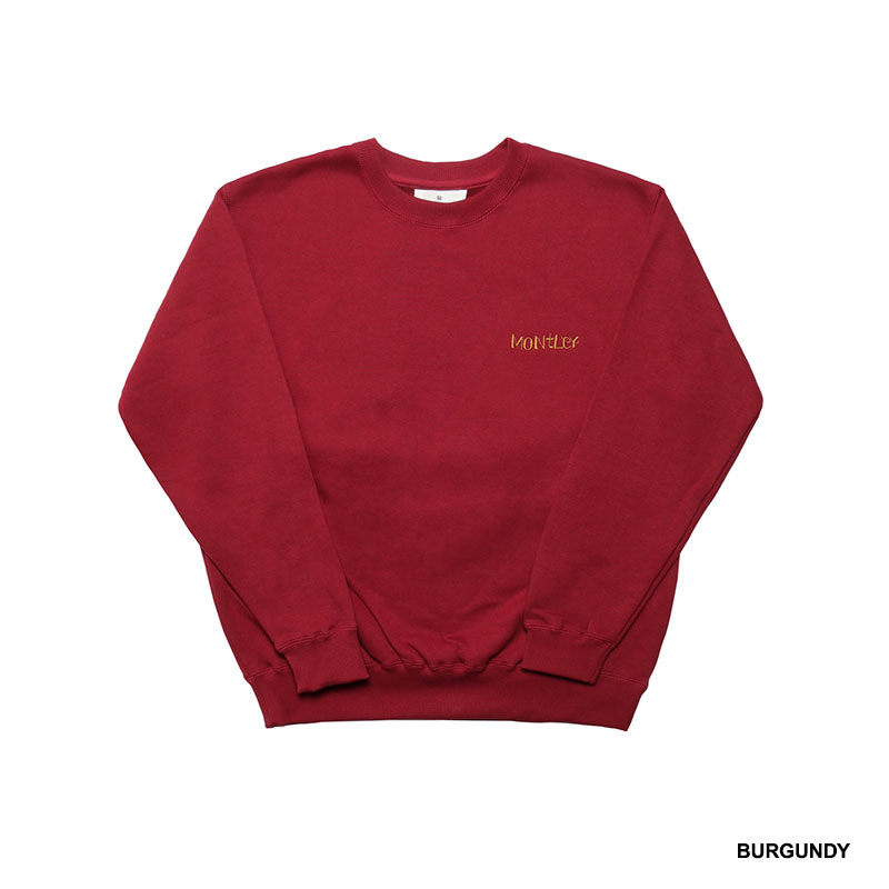 MONTLEY(モーレー)/ CIRCLE FLOWER PILE CREW SWEAT -3.COLOR-