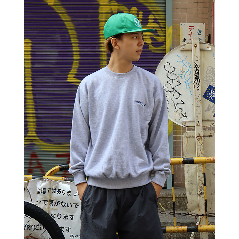 MONTLEY(モーレー)/ CIRCLE FLOWER PILE CREW SWEAT -3.COLOR-