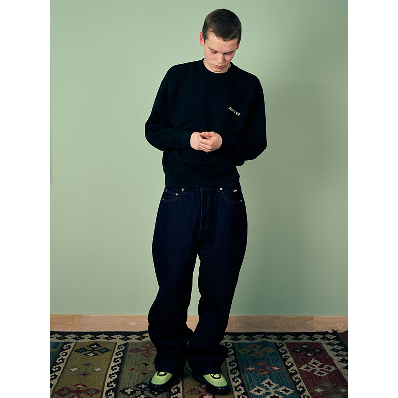MONTLEY(モーレー)/ CIRCLE FLOWER PILE CREW SWEAT -3.COLOR-
