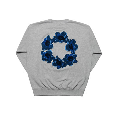 MONTLEY(モーレー)/ CIRCLE FLOWER PILE CREW SWEAT -3.COLOR-