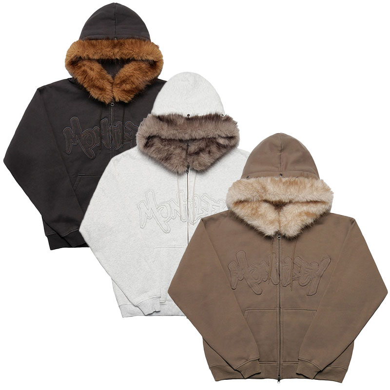 MONTLEY(モーレー)/ FUR ZIP HOOD SW -3.COLOR-