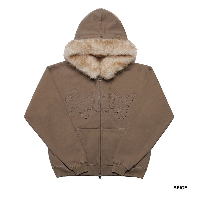 MONTLEY(モーレー)/ FUR ZIP HOOD SW -3.COLOR-