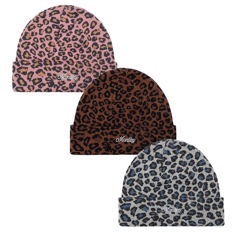 MONTLEY(モーレー)/ LEOPARD KNIT CAP -3.COLOR-