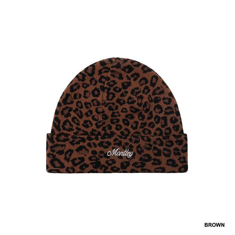 MONTLEY(モーレー)/ LEOPARD KNIT CAP -3.COLOR-