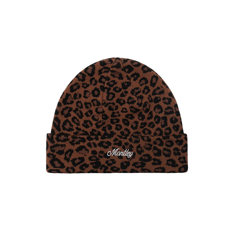 MONTLEY(モーレー)/ LEOPARD KNIT CAP -3.COLOR-(BROWN)