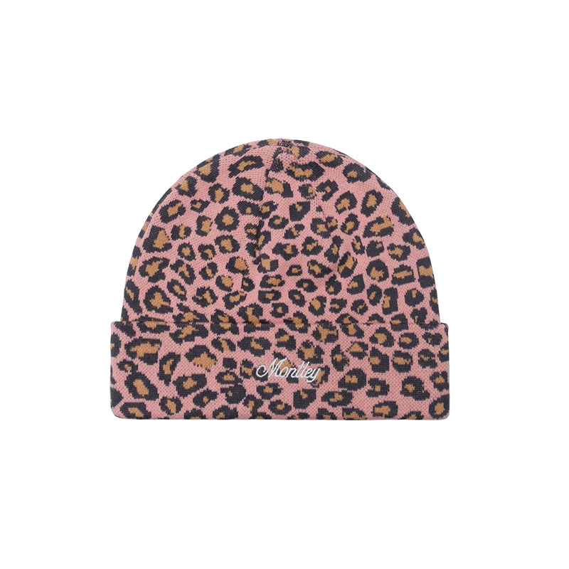 MONTLEY(モーレー)/ LEOPARD KNIT CAP -3.COLOR-(PINK)