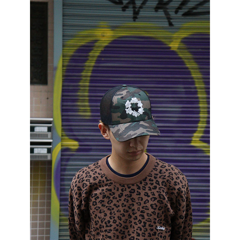 MONTLEY(モーレー)/ CIRCLE FLOWER MESH CAP -3COLOR-
