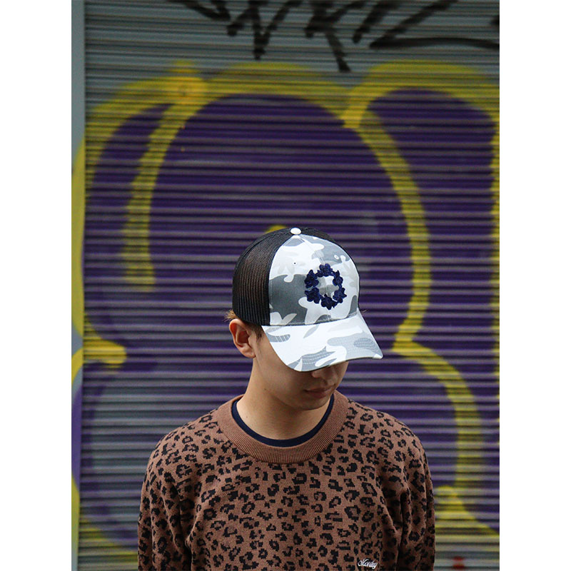MONTLEY(モーレー)/ CIRCLE FLOWER MESH CAP -3COLOR-