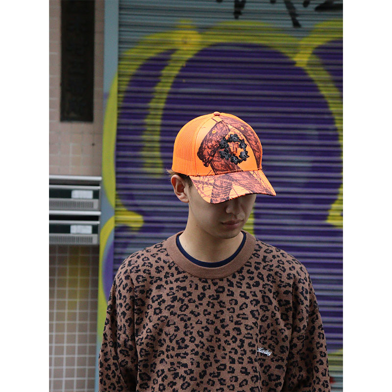 MONTLEY(モーレー)/ CIRCLE FLOWER MESH CAP -3COLOR-