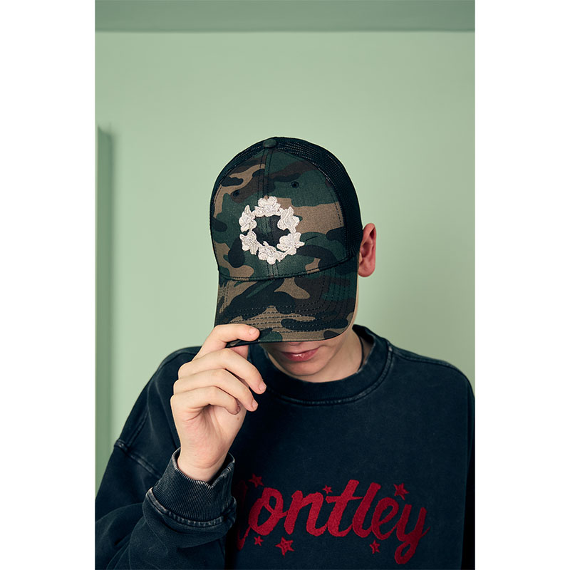 MONTLEY(モーレー)/ CIRCLE FLOWER MESH CAP -3COLOR-