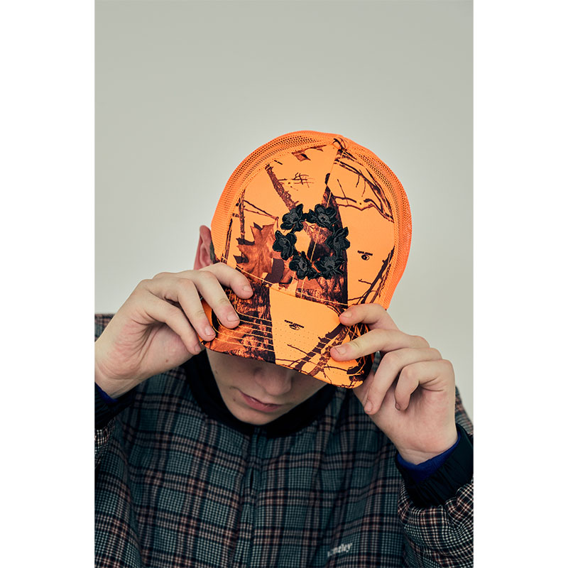 MONTLEY(モーレー)/ CIRCLE FLOWER MESH CAP -3COLOR-