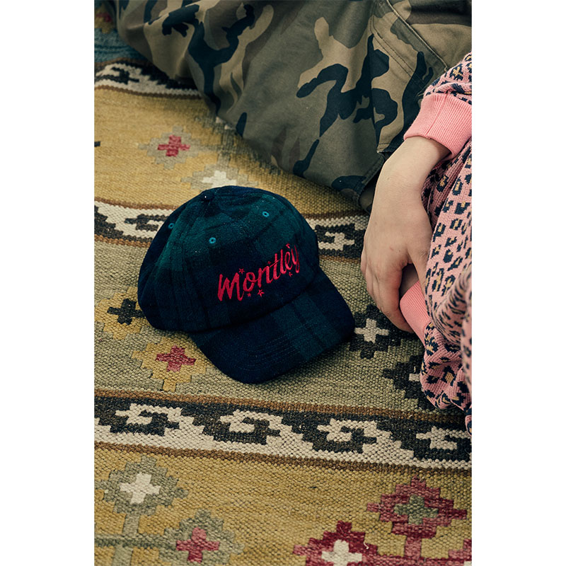 MONTLEY(モーレー)/ LOGO CHECK CAP -2.COLOR-