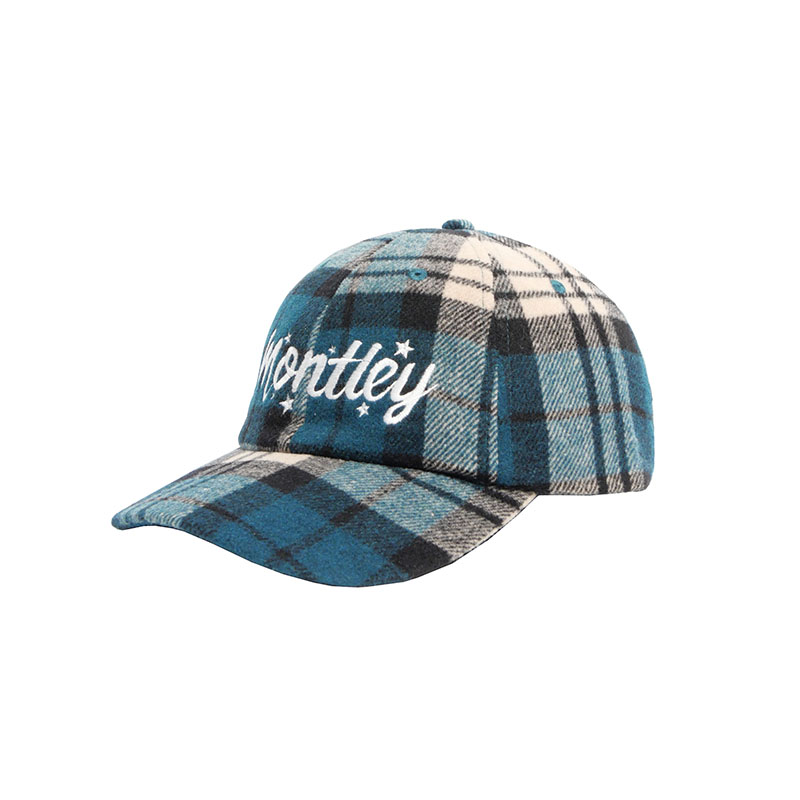 MONTLEY(モーレー)/ LOGO CHECK CAP -2.COLOR-(BLUE)