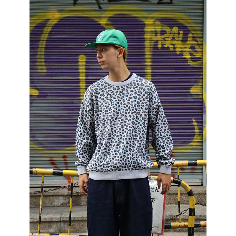 MONTLEY(モーレー)/ LEOPARD CREW KNIT -3COLOR-