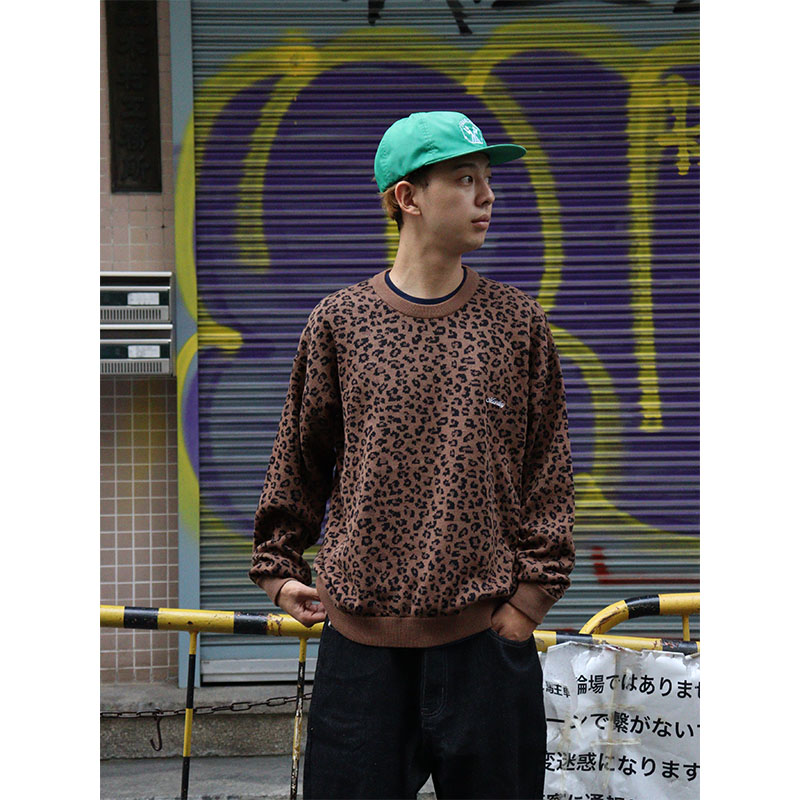 MONTLEY(モーレー)/ LEOPARD CREW KNIT -3COLOR-