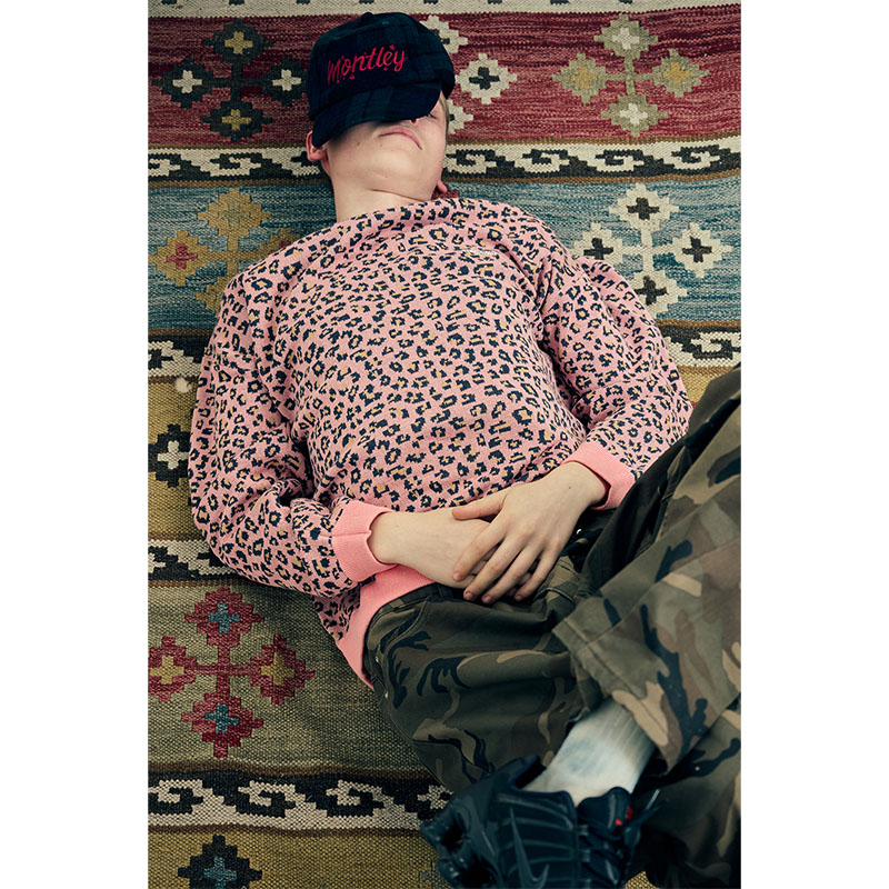 MONTLEY(モーレー)/ LEOPARD CREW KNIT -3COLOR-