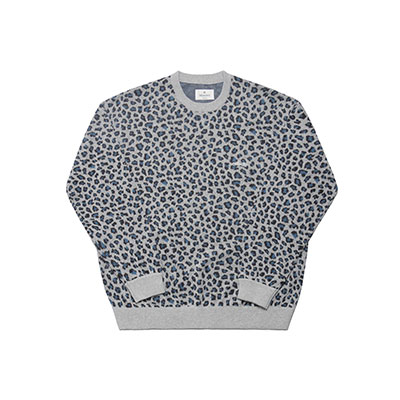 MONTLEY(モーレー)/ LEOPARD CREW KNIT -3COLOR-