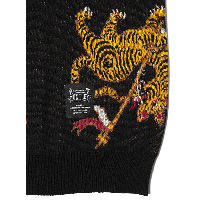 MONTLEY(モーレー)/ TIGER CREW KNIT -2.COLOR-