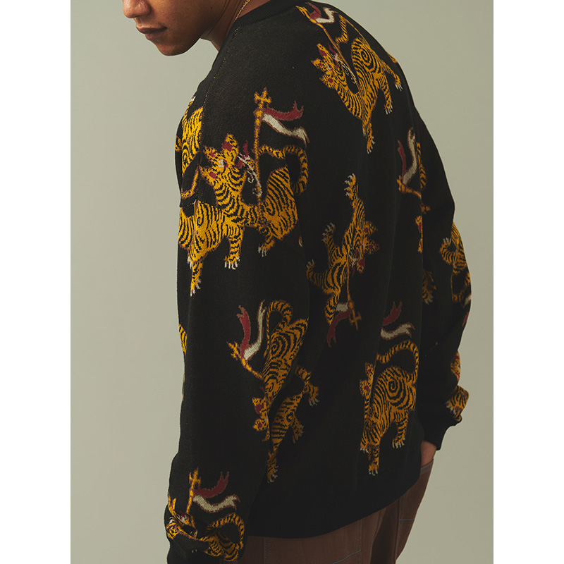 MONTLEY(モーレー)/ TIGER CREW KNIT -2.COLOR-