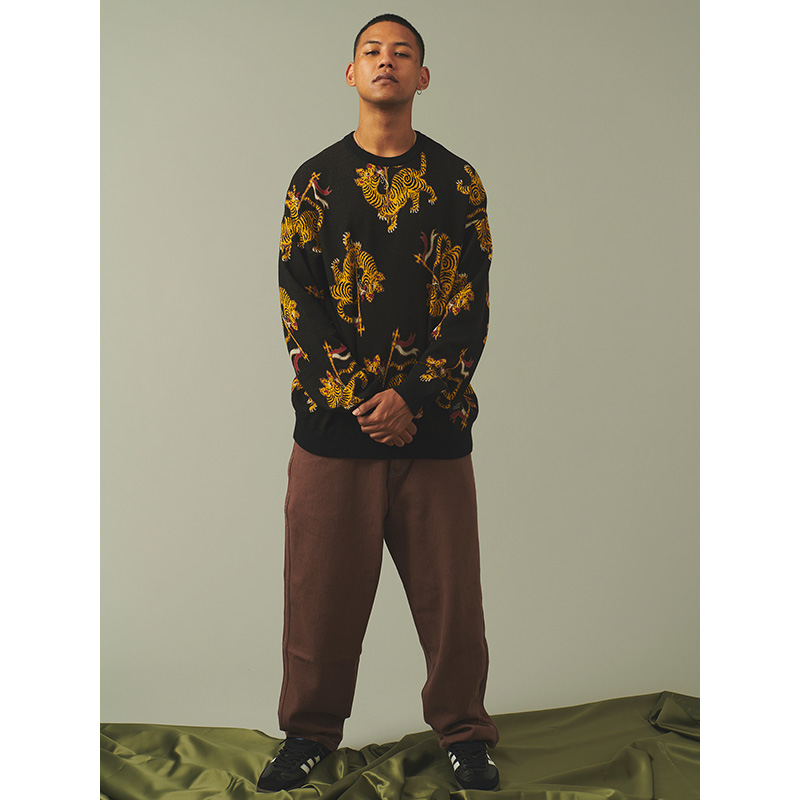 MONTLEY(モーレー)/ TIGER CREW KNIT -2.COLOR-