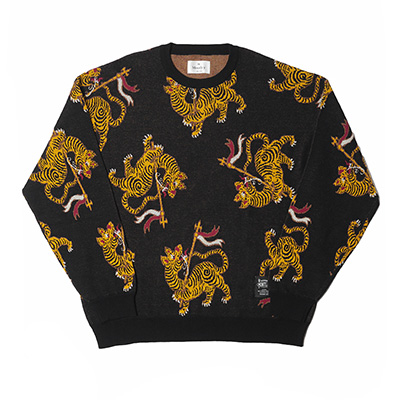 MONTLEY(モーレー)/ TIGER CREW KNIT -2.COLOR-