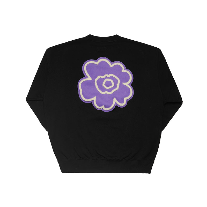 MONTLEY(モーレー)/ FELT FLOWER CREW SW -3.COLOR-(BLACK)