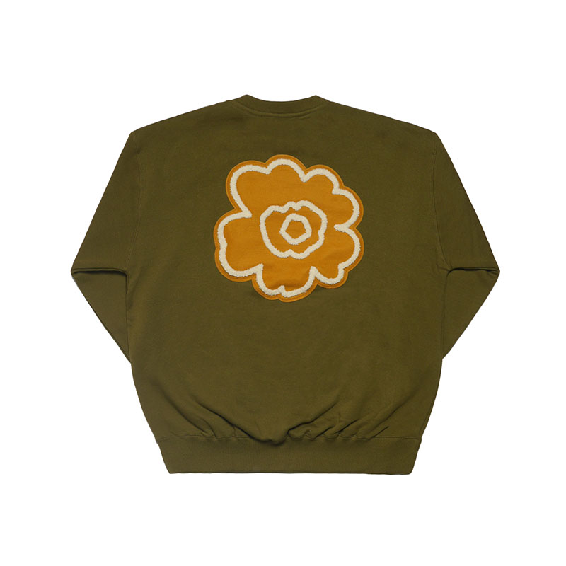 MONTLEY(モーレー)/ FELT FLOWER CREW SW -3.COLOR-(OLIVE)