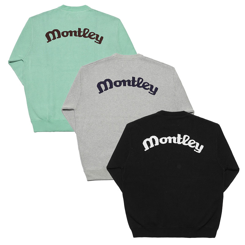 MONTLEY(モーレー)/ LOGO KNIT CREW -3.COLOR-