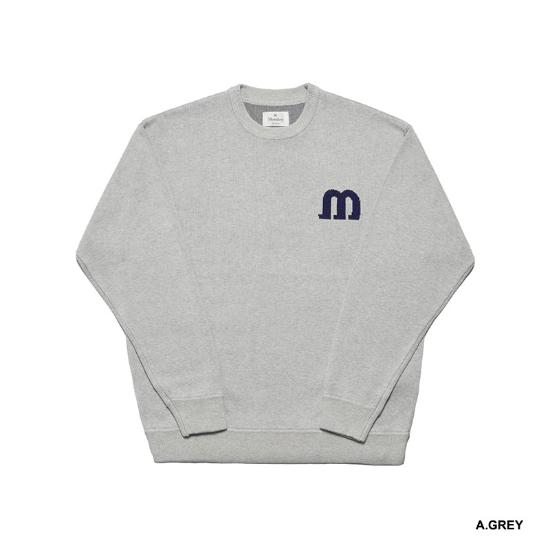 MONTLEY(モーレー)/ LOGO KNIT CREW -3.COLOR-