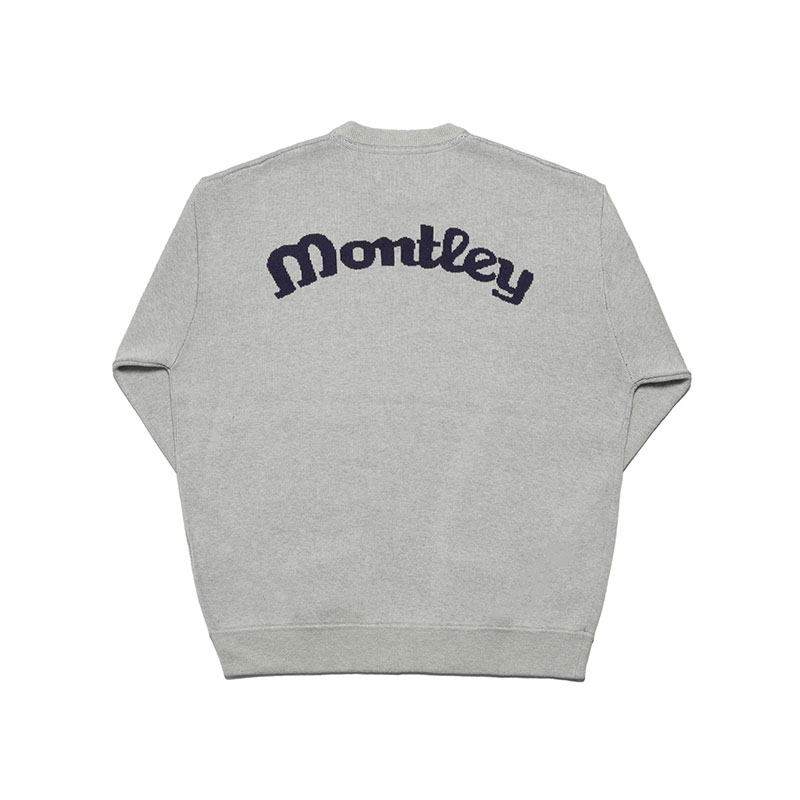 MONTLEY(モーレー)/ LOGO KNIT CREW -3.COLOR-(A.GREY)