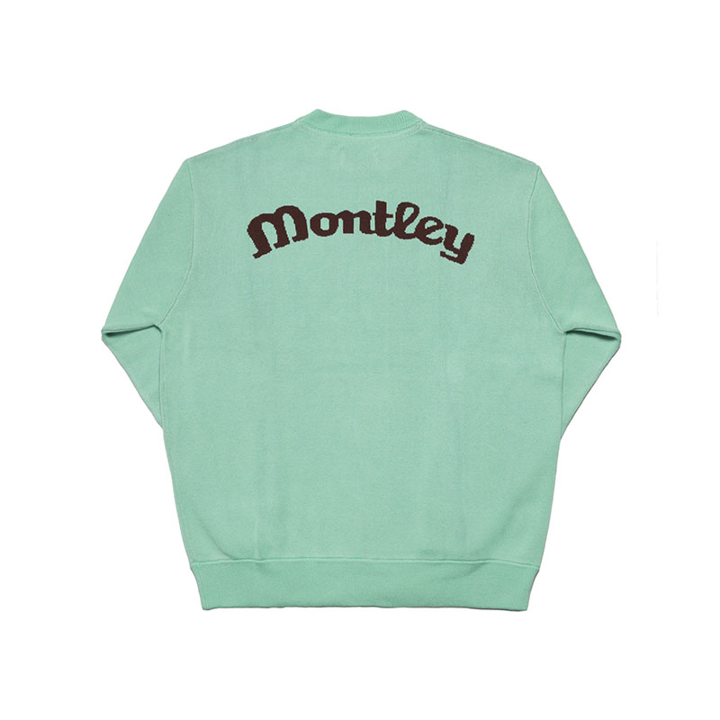 MONTLEY(モーレー)/ LOGO KNIT CREW -3.COLOR-(LT.BLUE)