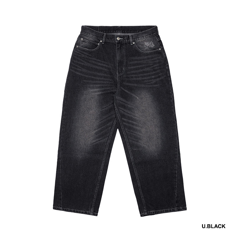 MONTLEY(モーレー)/ BAGGY DENIM PANTS -2.COLOR-