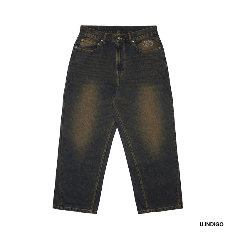 MONTLEY(モーレー)/ BAGGY DENIM PANTS -2.COLOR-