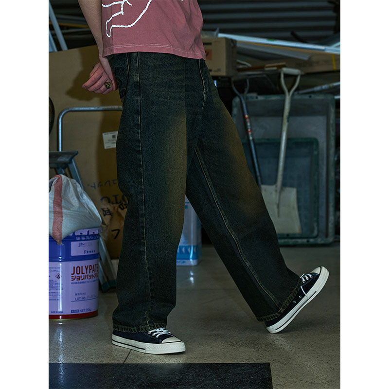 MONTLEY(モーレー)/ BAGGY DENIM PANTS -2.COLOR-