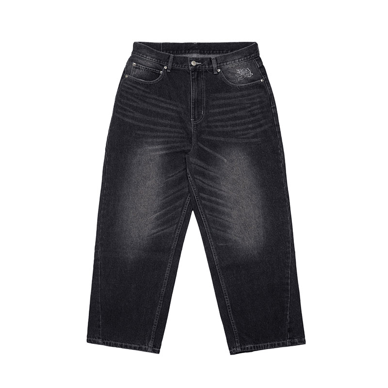 MONTLEY(モーレー)/ BAGGY DENIM PANTS -2.COLOR-(USED.BLACK)