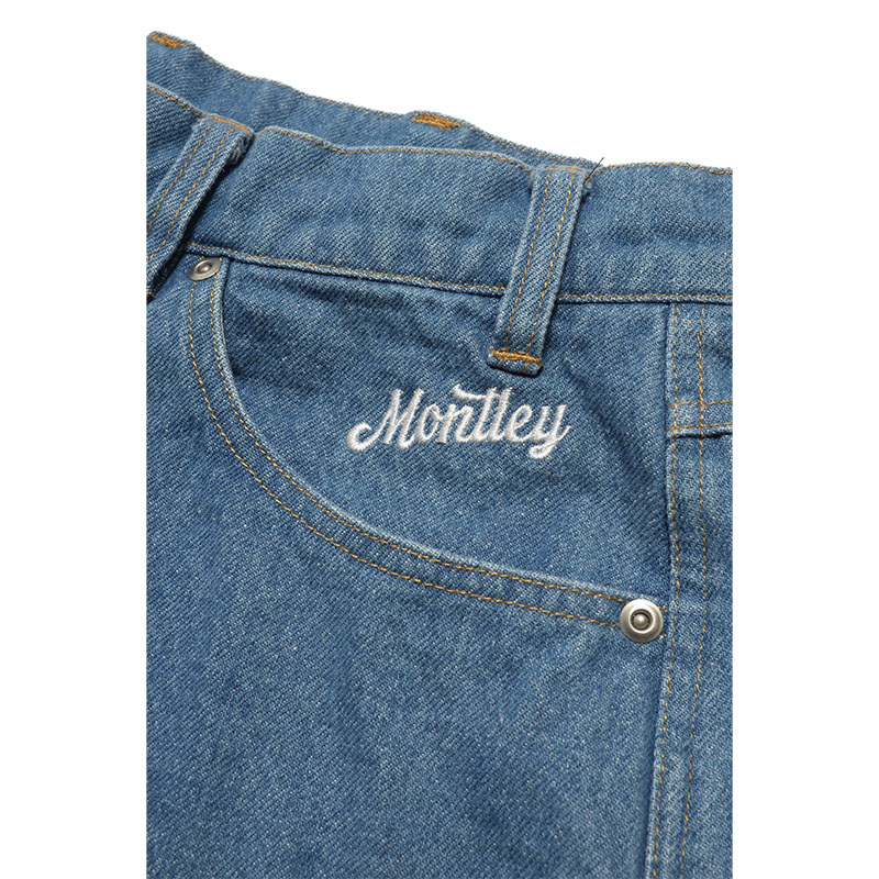 MONTLEY(モーレー)/ FLOWER DENIM PANTS -W.INDIGO-