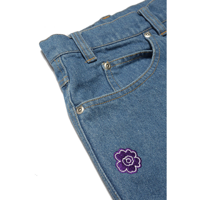 MONTLEY(モーレー)/ FLOWER DENIM PANTS -W.INDIGO-