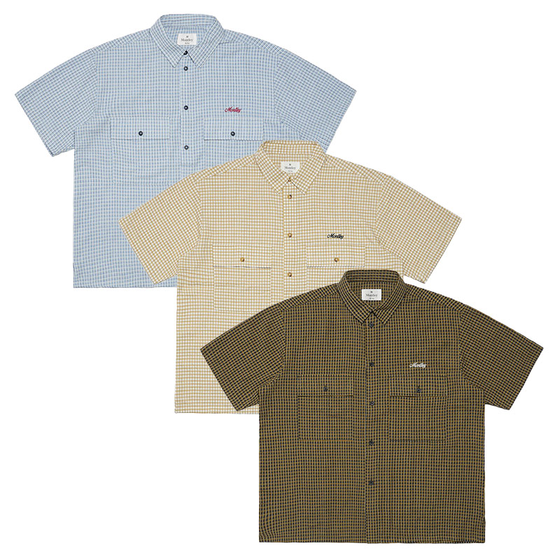 MONTLEY(モーレー)/ CHECK SS SHIRT -3COLOR-