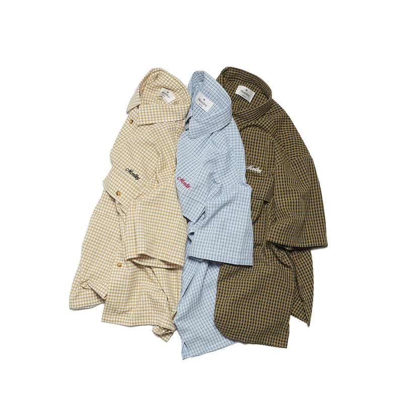MONTLEY(モーレー)/ CHECK SS SHIRT -3COLOR-