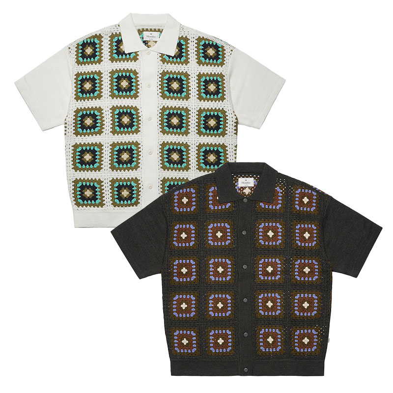 MONTLEY(モーレー)/ FLORA KNIT SHIRT -2COLOR-