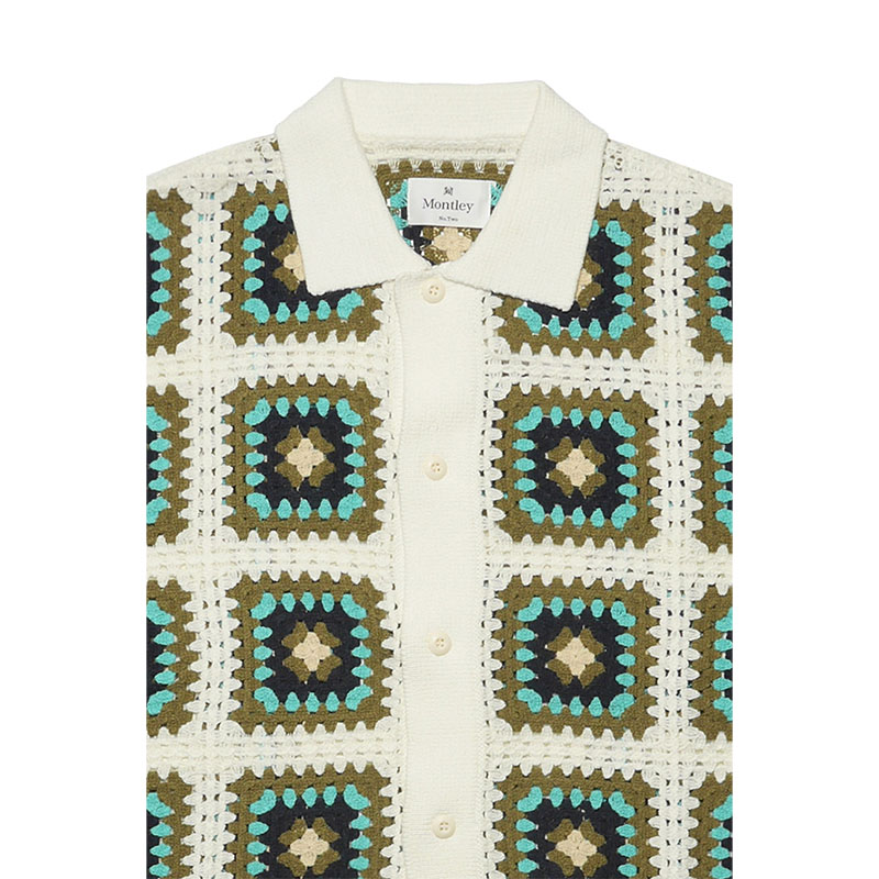 MONTLEY(モーレー)/ FLORA KNIT SHIRT -2COLOR-