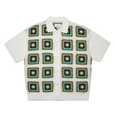 MONTLEY(モーレー)/ FLORA KNIT SHIRT -2COLOR-
