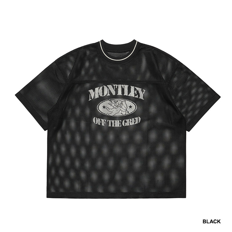 MONTLEY(モーレー)/ MESH SS TEE -3COLOR-