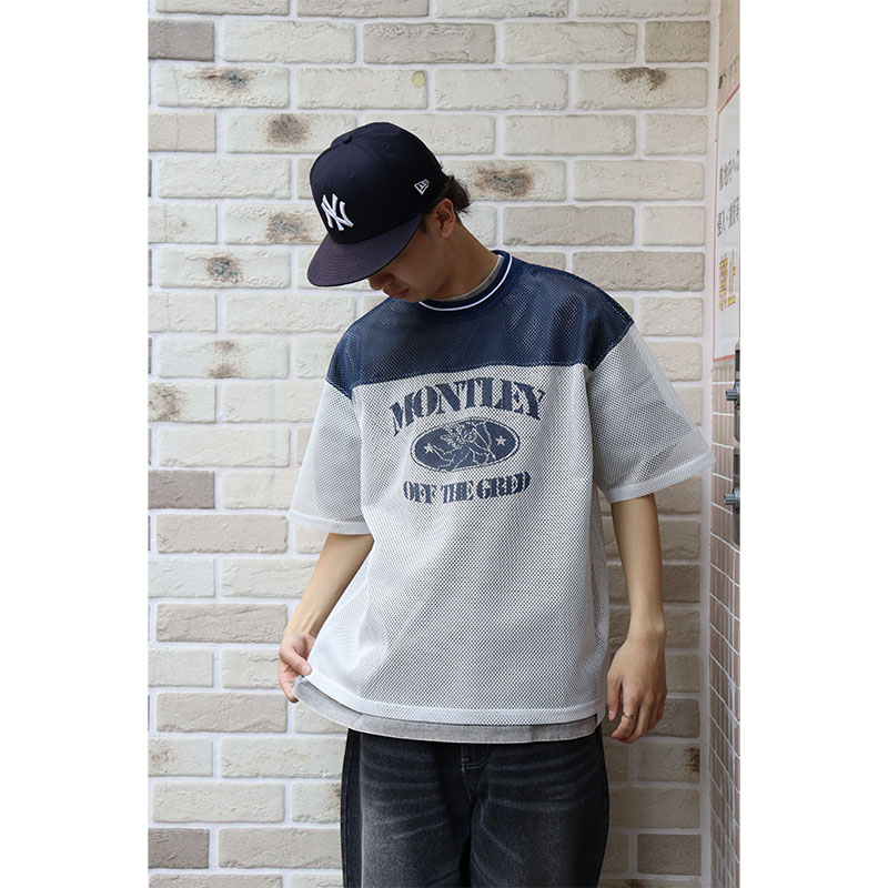 MONTLEY(モーレー)/ MESH SS TEE -3COLOR-