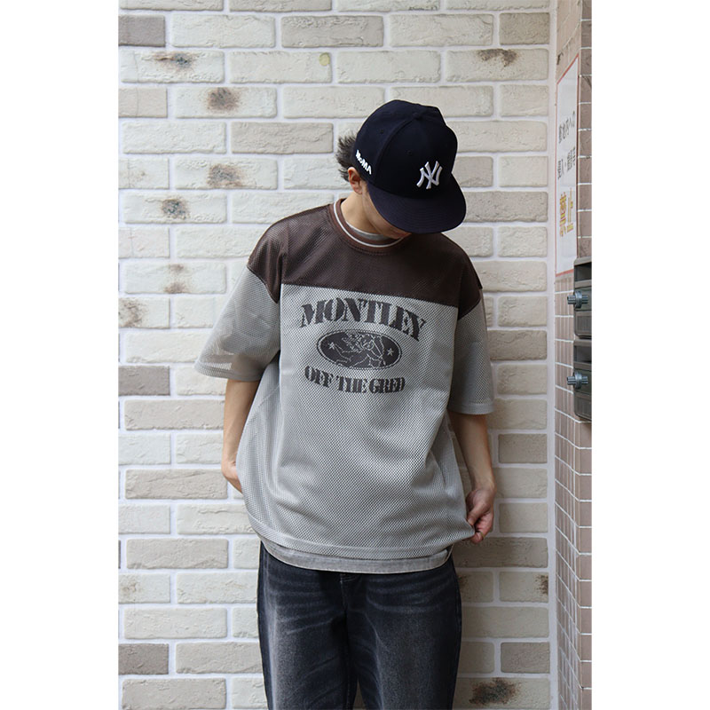MONTLEY(モーレー)/ MESH SS TEE -3COLOR-